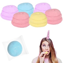 Poofy Unicorn Poo Marshmallow Candy, Delicious Assorted Flavors, Great for Candy Bowls and Goodie Bags (6-Pack)
