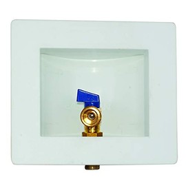 Eastman 60270 Steam Dryer Outlet Box, 1/2 inch Sweat x 3/4 inch FHT, White