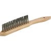 Osborn 3162133 Hollow Weld Brush 3-Rows Straight of Steel Wire,
