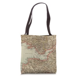 Vintage Bristol Channel UK Map (1895) Tote Bag