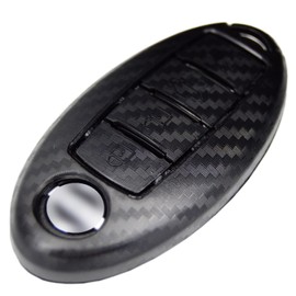 Carbon Pattern Key Fob Cover Protector for Nissan Titan Frontier SL Pro-4X Armada Rogue Maxima Altima Sentra Patrol Pathfinder GTR Z Performance