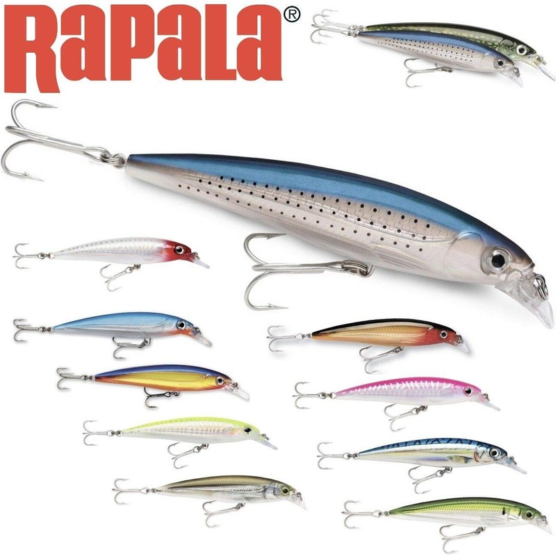Rapala X-Rap Saltwater Lure with Two No. 3 Hooks, 1.2-1.8