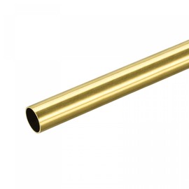 sourcing map Brass Round Tube 17mm OD 1mm Wall Thickness 200mm Length Pipe Tubing