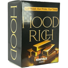 HoodRich Game Night Extravaganza: Dive Deep into African-American Culture with Engaging Trivia Cards Designed to Challenge, Amuse, and Enlighten You! Elevate Your Black Card Games Night Experience!