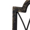 Gothic Candle Sconce Set of 2 -Gold Black Metal Wall
