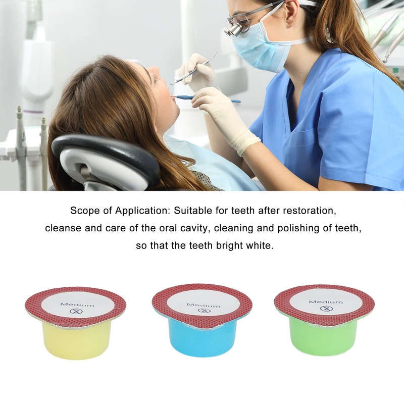 200pcs Teeth Polish Cream 150 Mesh Reduce Dental Calculus Whitening