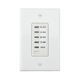 Reliance Controls WEB060W in-Wall Auto Shut Off Electronic Timer, 10/20/30/60-Min., White