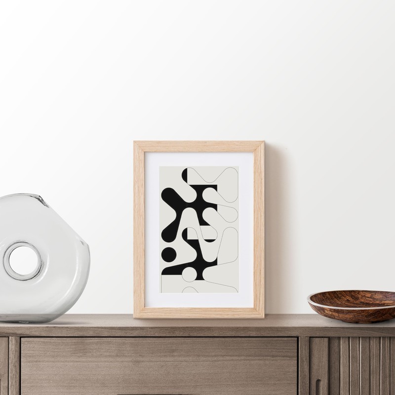 TONES FRAME DESIGN 5x7 Picture Frame Matted to 4x6 Natural