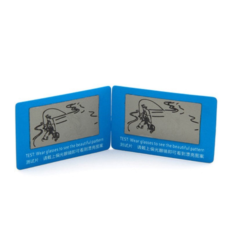 MinnowXY Polarised Sunglasses Lens Shades Glasses Tester Testing Card Check