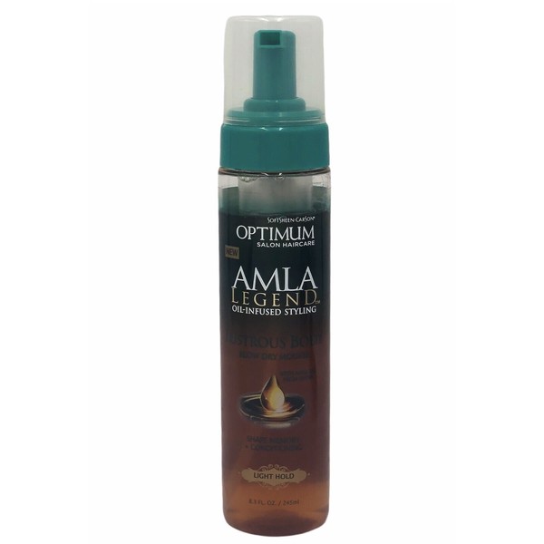 Optimum SoftSheen Amla Oil Infused Styling Blow Dry Mousse 8.3 oz Light Hold HTF