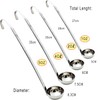 Markeny 4-Piece Stainless Steel Soup Ladle Set, 1 oz/2 oz/4