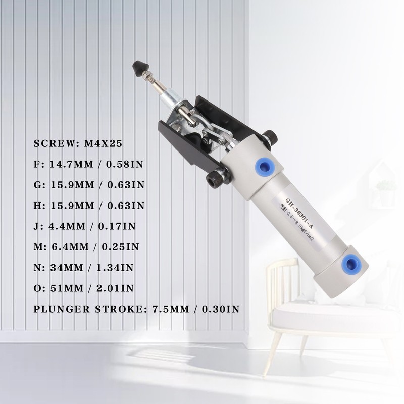 Pneumatic Clamp Carbon Steel Auto Control High Accuracy Nice Appearance