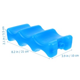 Totority 2 Pcs Breastmilk Bottle Ice Pack Ice Box Cooler for Breast Milk Multipurpose Lunch Box Freezer Packs