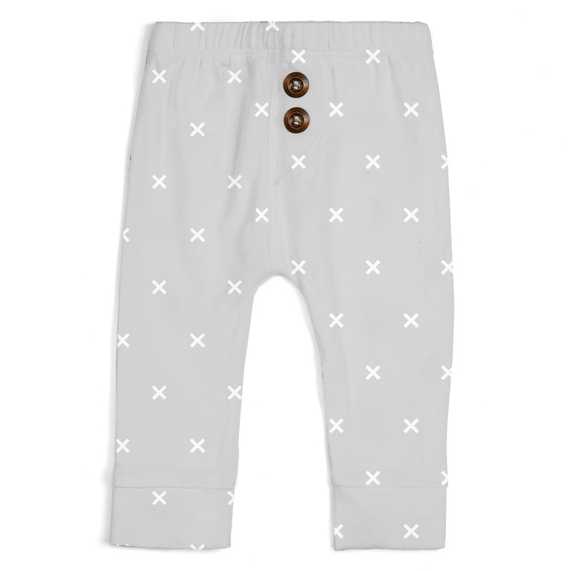 BaeBae Goods Grey Clouds Baby Pants Set (24 Months)