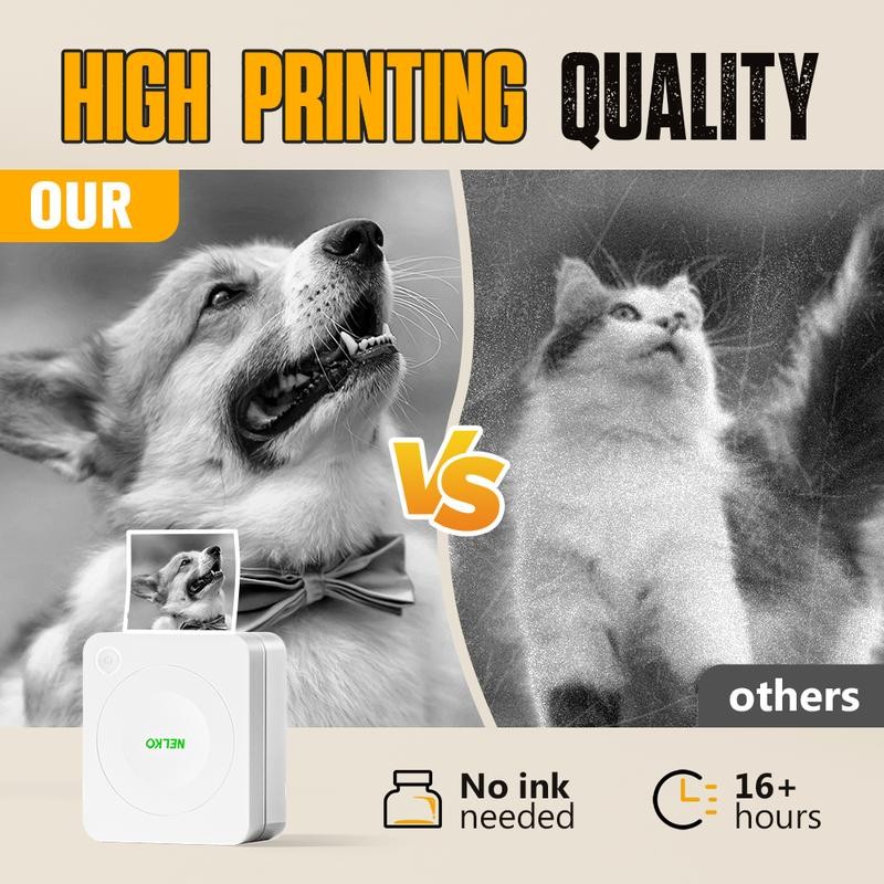 PM230 Mini Sticker Printer-2 Inch Bluetooth Thermal Pocket Printer, Inkless