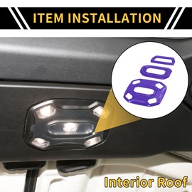 REPAIROCK 1 Set Roof Reading Light Lamp Cover Trim for Jeep Wrangler JL JLU 18-24 for Jeep Gladiator JT 2 Door 4 Door Dome Light Reading Light Lamp Panel Cover Trim ABS Purple