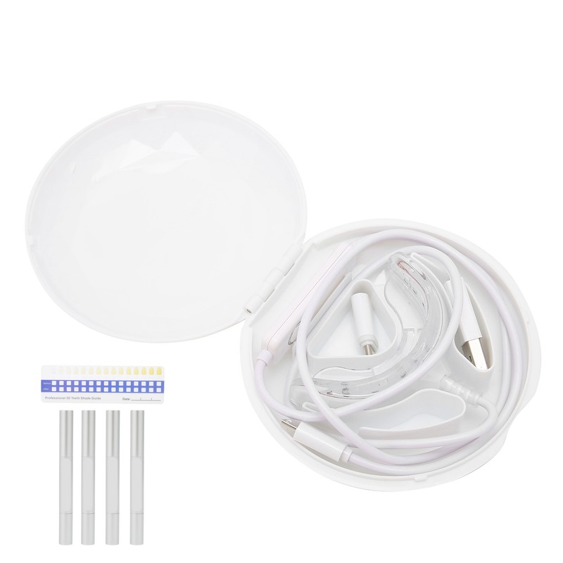 Teeth Whitening Device Soft Silicone Blue Light Timing Dental Teeth