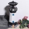 Outdoor Solar Power Rotating LED Light Landscape Lamp Garden Courtyard