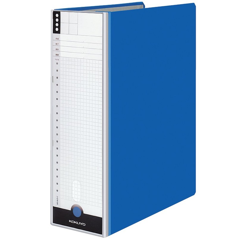 コクヨ ファイル ガバットパイプ式ファイル エコツイン(両開き) A4 2穴 1200枚収容 青 フ-GT6120B