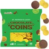 St. Patrick's Day 25 Coins Gold Shamrock Coins Foils, Belgian