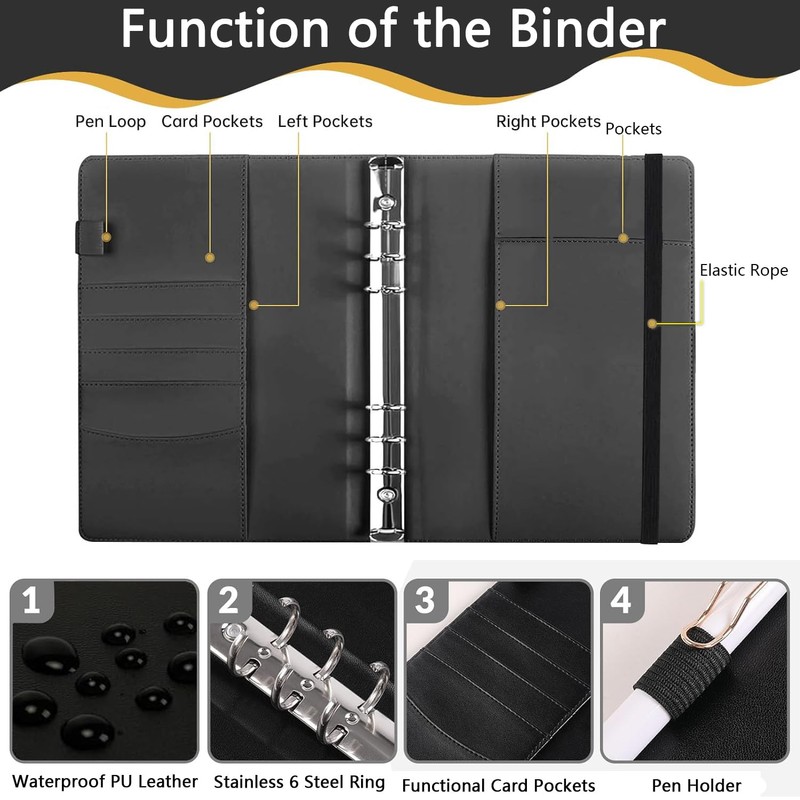 100 Envelopes Money Saving Challenge, A5 Budget Binder with Cash