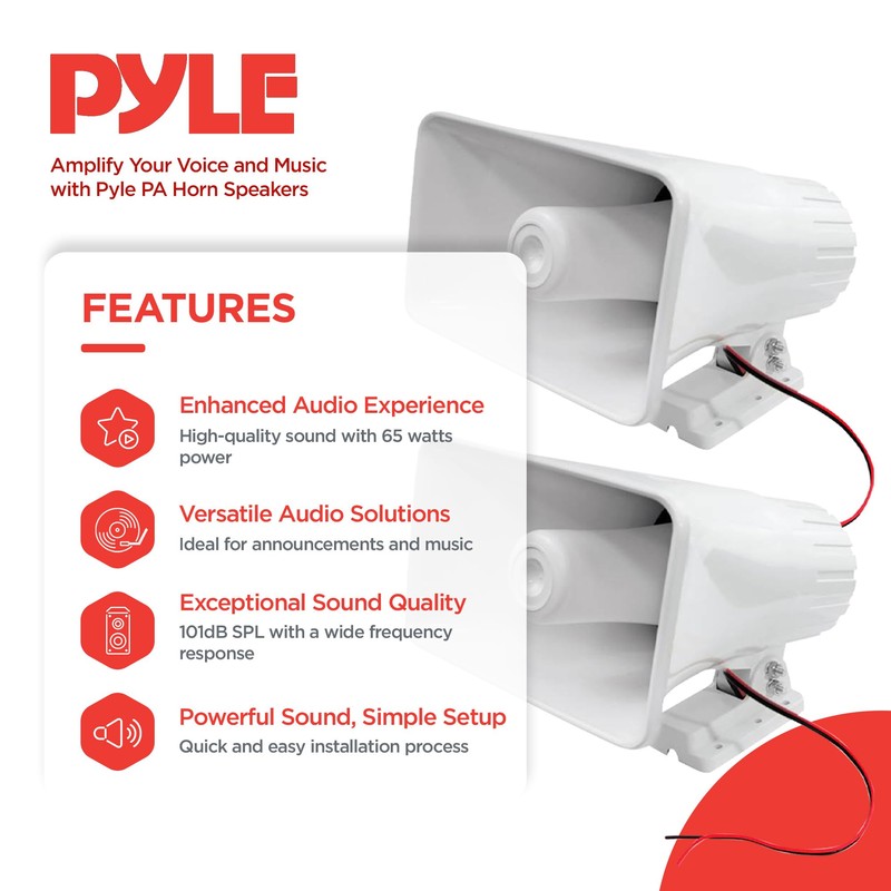 Pyle 8'' Indoor and Outdoor 65 Watts Heavy Duty Portable