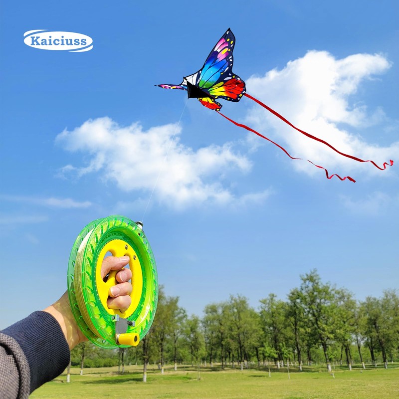 Kaiciuss 7.2 Inch Kite Reel Winder with Line, String Reel