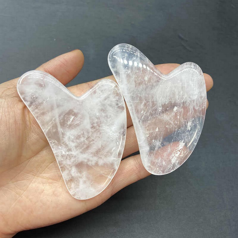 Gua Sha Crystal by Roche Masseur Face without Chemical Treatment,