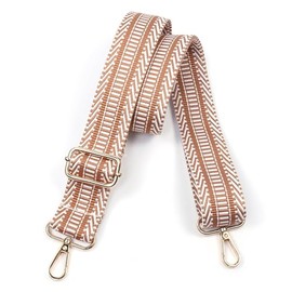 monrich Purse Straps Replacement Crossbody Wide Shoulder Adjustable Strap Handbag Strap Replacement Brown