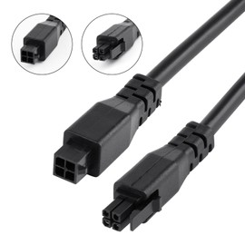 COMTREE 59inch Extension Cable for Bambu Lab AMS Lite,1.5M 4-pin Cable with Magnetic Ring Filter for Bambulab A1/A1mini 3D Printer, Black (Not for X1 P1)