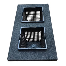 Filter Foams Ltd Floating Pond Planter with 2 Baskets, 1L Capacity per pot FLOAT size 32cm x 18cm x 11cm Approx