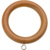 Jasmine Waldorf Wooden Curtain Pole Rings Pack of 6 (Teak