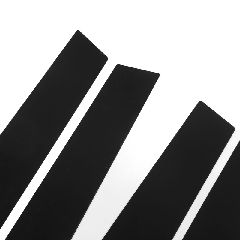 8pcs Pillar Post Trim Kit 4D Style Gloss Black Side