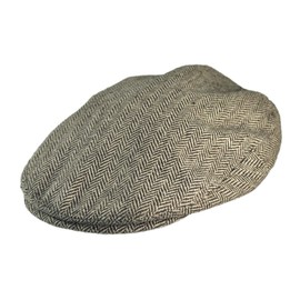 Jaxon Herringbone Ivy Cap (X-Large, Brown)