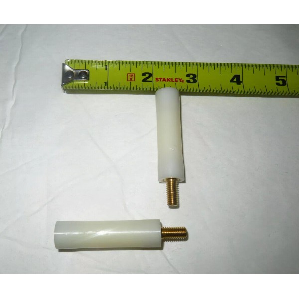Unbranded White plastic standoff M5 x55mm M/F BR/N 2 inches