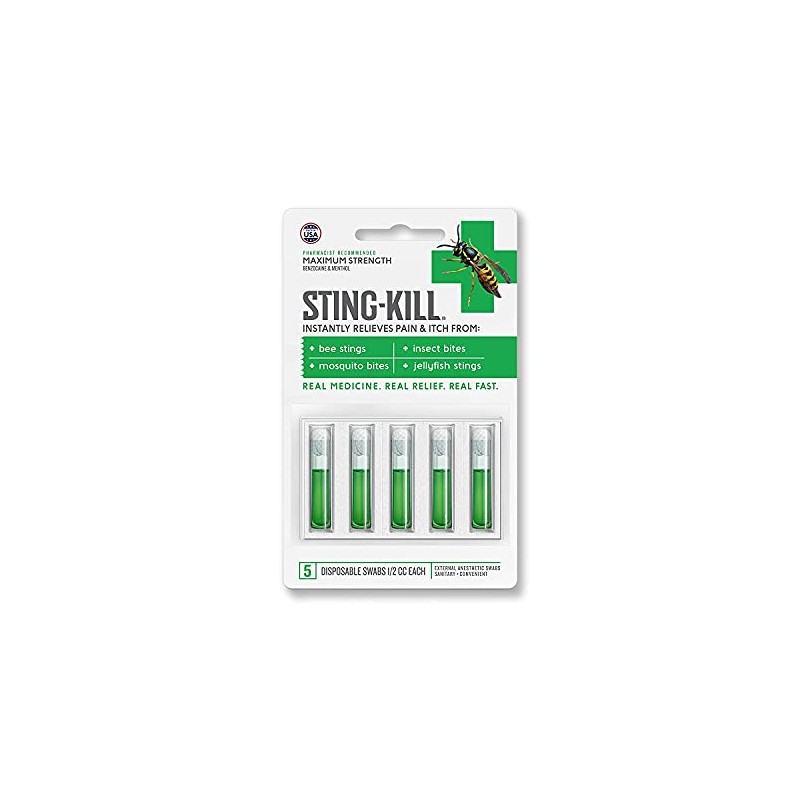 Sting-Kill Disposable 5 Swabs (Pack of 10)