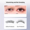 Waterproof Mascara with Multi-function Two-Sided Fine Brush, No Clumping, Thick,