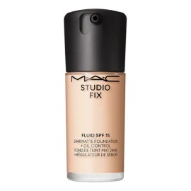 Base Líquida MAC Studio Fix Fluid | NC12 | Mate | SPF 15 Cobertura 24h Media-Alta | 30ml