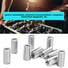 10Pcs Repair Nut Slotted Stainless Steel Thread Extension Reduce Sleeve