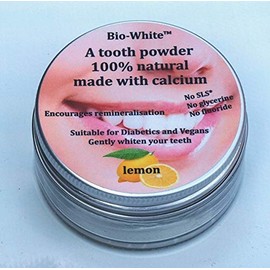 Lemon Tooth Powder 100% Natural Made with Calcium