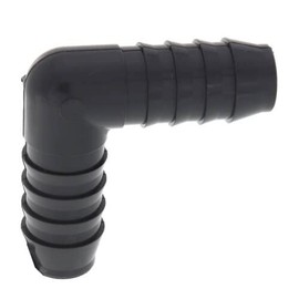 PVC 90 Degree Hose Elbow Barb Connector - 3/4 Inch Insert X 3/4 Inch Insert Hose Barb Fitting - PVC 90 Degree Elbow Hose Barb Fittings For Tubing Hose Water Line - SCH 40 Barbed Hose Fitting