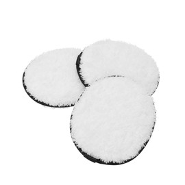 FOMIYES 3pcs Reusable Microfiber Makeup Remover Cloth Pads Washable Face Cleansing Wipes for All Skin Types Gentle Eye Makeup Remover White Oval Pads