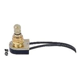 B&P Lamp Rotary Canopy Switch W/6" Wire Leads. Imported
