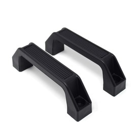 Design61 Set of 2 Plastic Handle Furniture Handles 195 mm Black