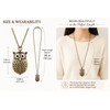 Vintage Owl Pocket Watch Necklace for Everyday Style – Opening