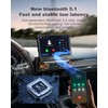 【Upgrade】Y-METDRIVING Single Din Motorized Flip Out Touchscreen Car Radio with
