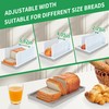 CAWIU Bread Slicer for Homemade Bread with Bread Box, Foldable