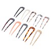 Baluue 10pcs U-shaped Hairpins Creative French Style Hair Forks for