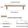 POVEFONK 10 Pack 5 inch(128mm) Champagne Bronze Kitchen Cabinet Handles
