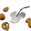 Real Stainless Steel Nutcracker Shape Squirrel with Leather Cord 6.5